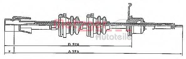 MALO 25128 Трос спідометра