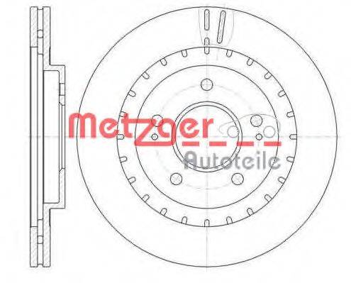 METZGER 6113710 гальмівний диск