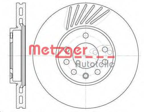 METZGER 649410 гальмівний диск