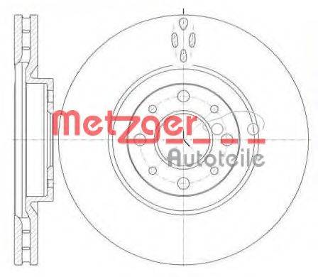 METZGER 6110463 гальмівний диск