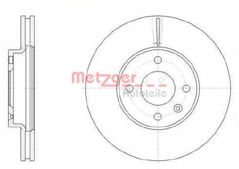 METZGER 6145610 гальмівний диск