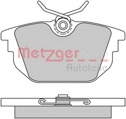 METZGER 1170497 Комплект тормозных колодок, дисковый тормоз