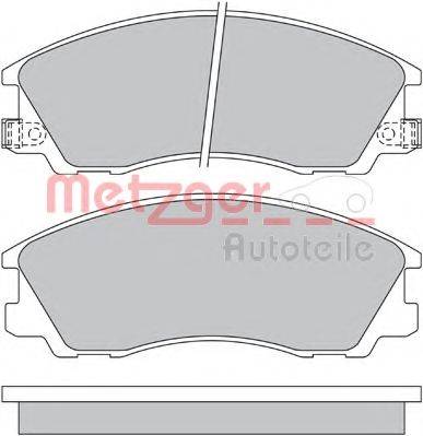 METZGER 1170611 Комплект гальмівних колодок, дискове гальмо