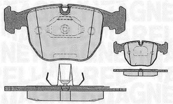 MAGNETI MARELLI 363916060579 Комплект гальмівних колодок, дискове гальмо