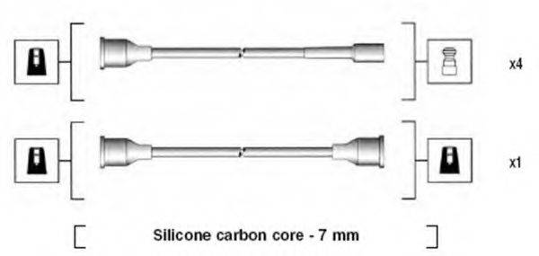 MAGNETI MARELLI 941094230577 Комплект дротів запалювання