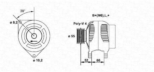 MAGNETI MARELLI 943355020010 Генератор