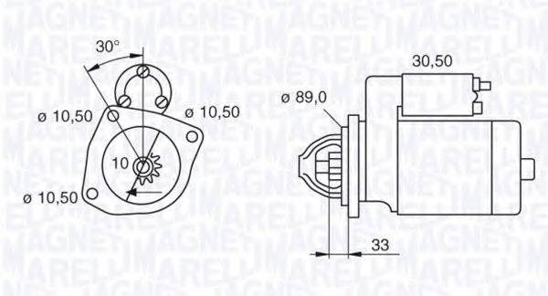 MAGNETI MARELLI 063523621000 Стартер