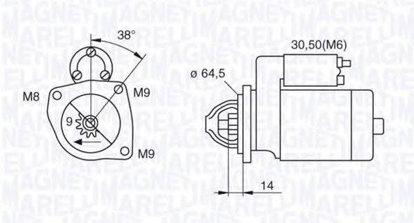 MAGNETI MARELLI 063521130060 Стартер