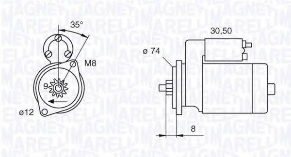 MAGNETI MARELLI 063280058010 Стартер