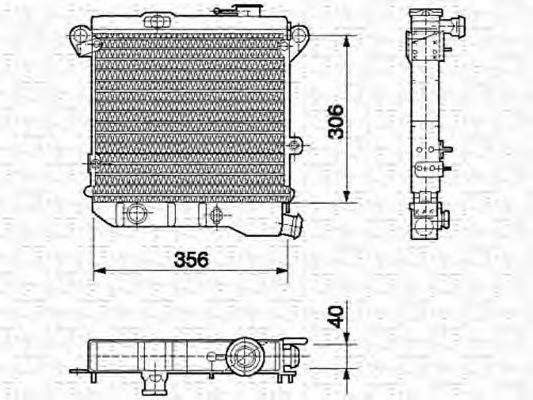 AUTOBIANCHI 4298229 Радіатор, охолодження двигуна