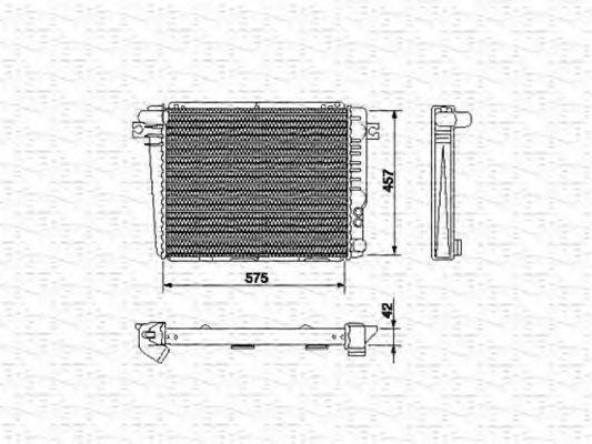 MAGNETI MARELLI 350213427000 Радіатор, охолодження двигуна