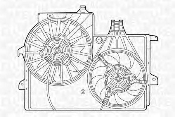 MAGNETI MARELLI 069422428010 Вентилятор, охолодження двигуна