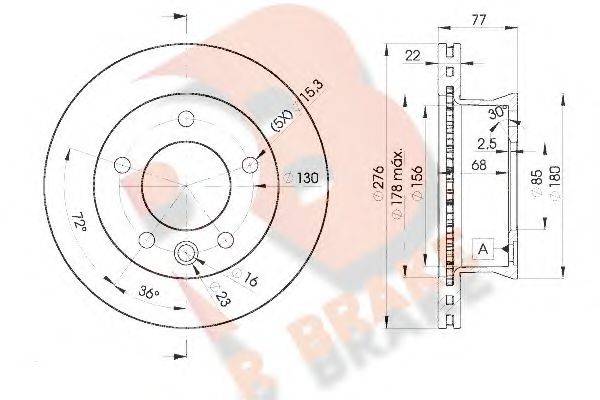 R BRAKE 78RBD10186